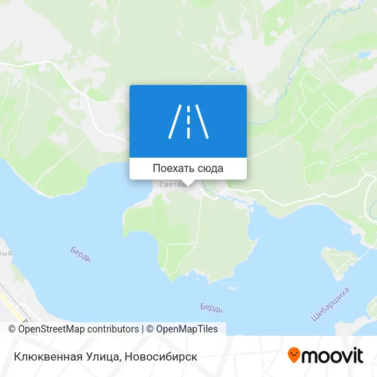 Карта Клюквенная Улица