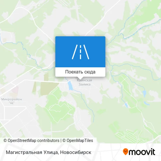 Карта Магистральная Улица