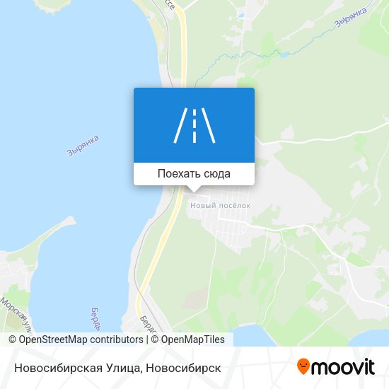 Карта Новосибирская Улица