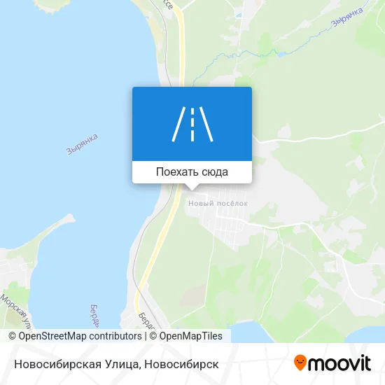 Карта Новосибирская Улица