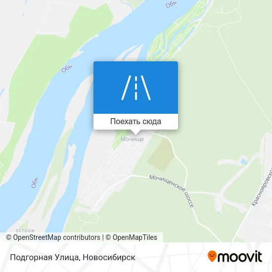Карта Подгорная Улица