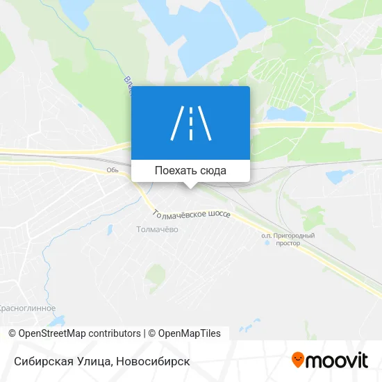 Карта Сибирская Улица