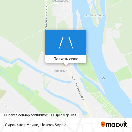 Карта Сиреневая Улица