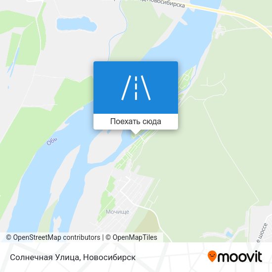 Карта Солнечная Улица