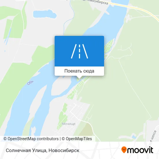 Карта Солнечная Улица