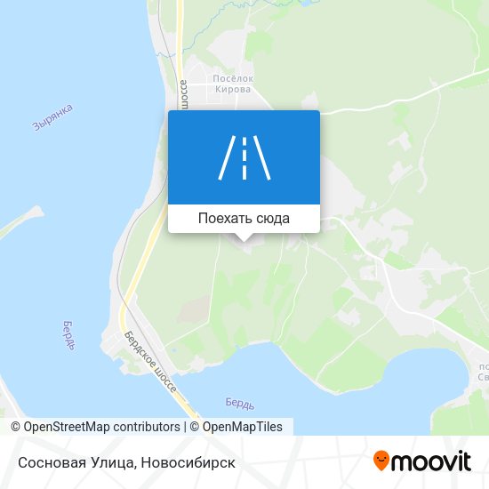 Карта Сосновая Улица