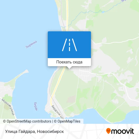 Карта Улица Гайдара