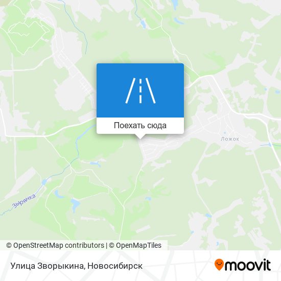 Карта Улица Зворыкина