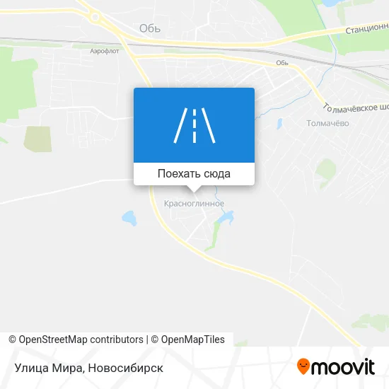 Карта Улица Мира
