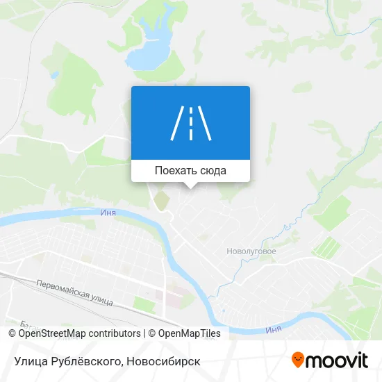 Карта Улица Рублёвского