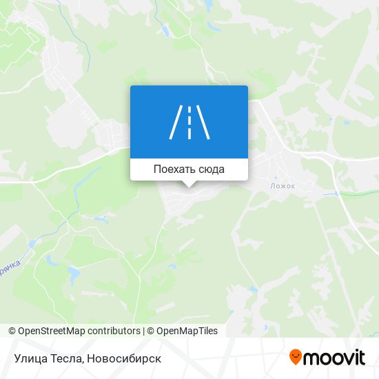 Карта Улица Тесла