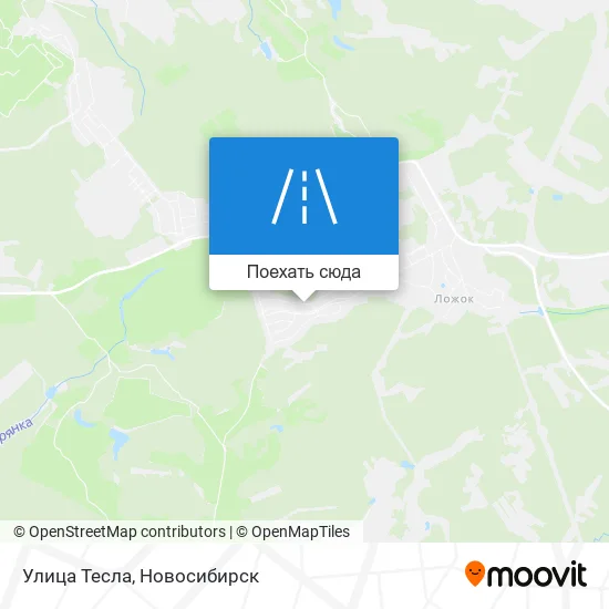 Карта Улица Тесла
