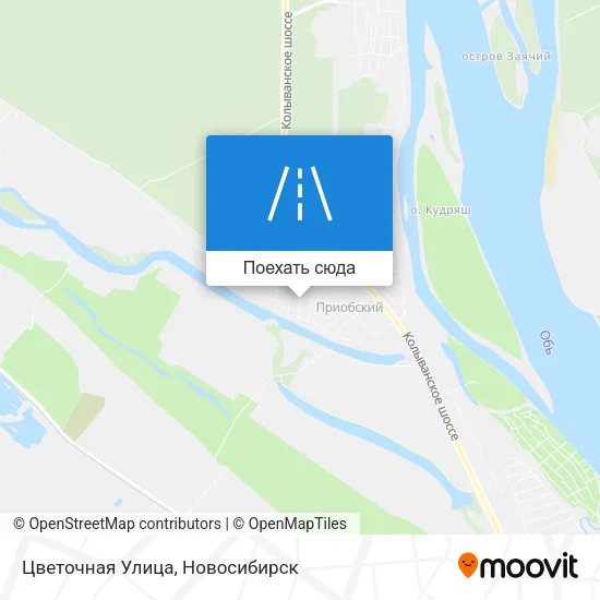 Карта Цветочная Улица