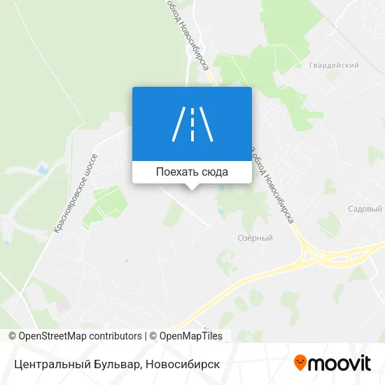 Карта Центральный Бульвар