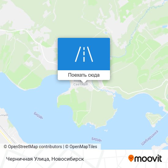 Карта Черничная Улица