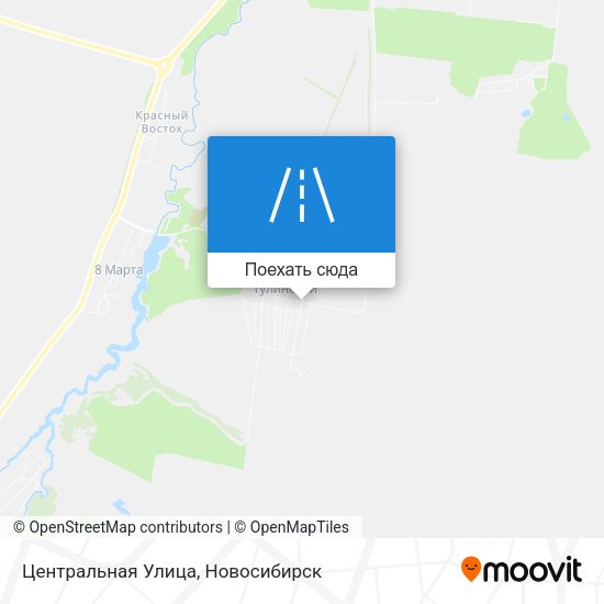 Карта Центральная Улица