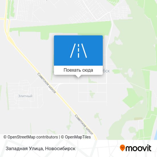 Карта Западная Улица