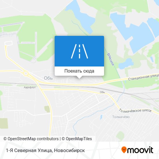 Карта 1-Я Северная Улица