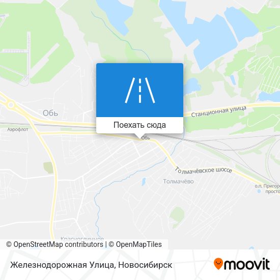 Карта Железнодорожная Улица