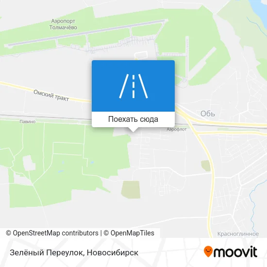 Карта Зелёный Переулок