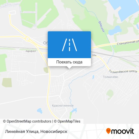 Карта Линейная Улица