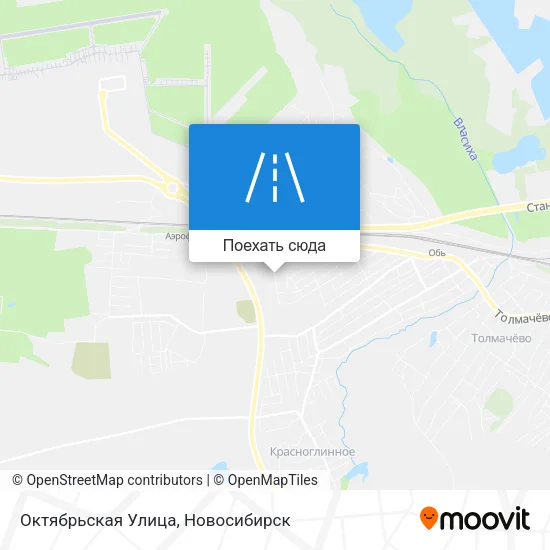 Карта Октябрьская Улица