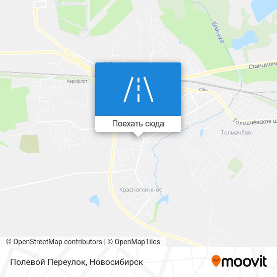 Карта Полевой Переулок