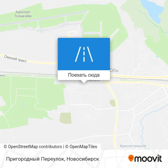 Карта Пригородный Переулок