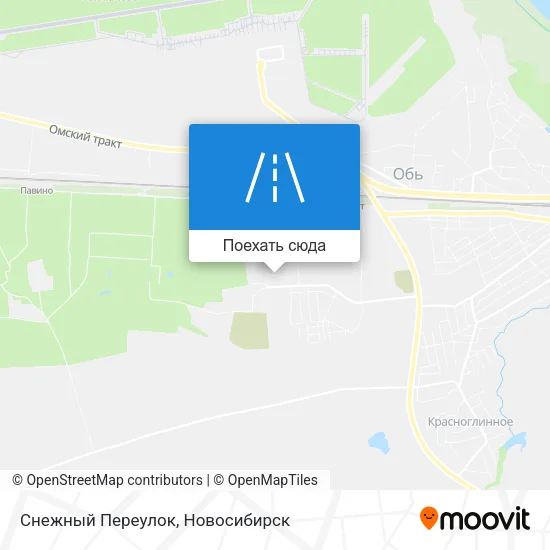 Карта Снежный Переулок