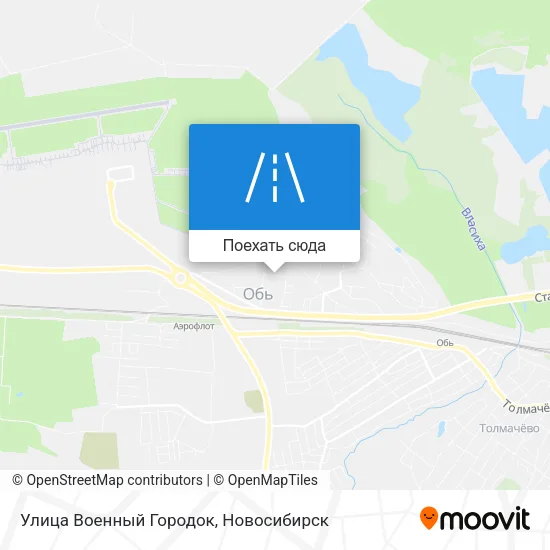 Карта Улица Военный Городок