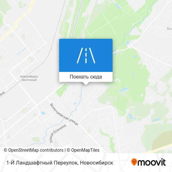 Карта 1-Й Ландшафтный Переулок
