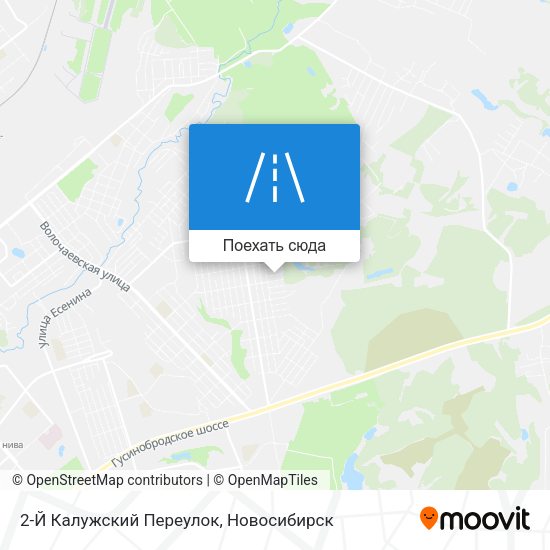 Карта 2-Й Калужский Переулок