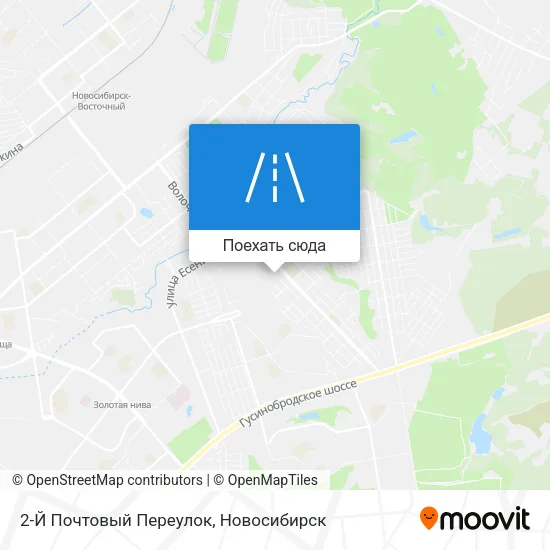 Карта 2-Й Почтовый Переулок