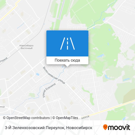 Карта 3-Й Зеленхозовский Переулок