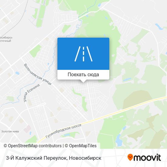 Карта 3-Й Калужский Переулок