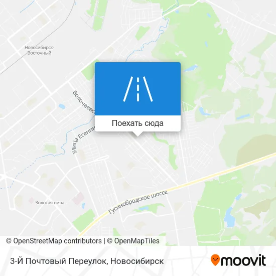 Карта 3-Й Почтовый Переулок