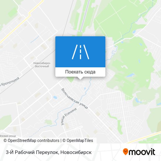 Карта 3-Й Рабочий Переулок