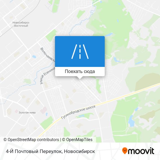 Карта 4-Й Почтовый Переулок
