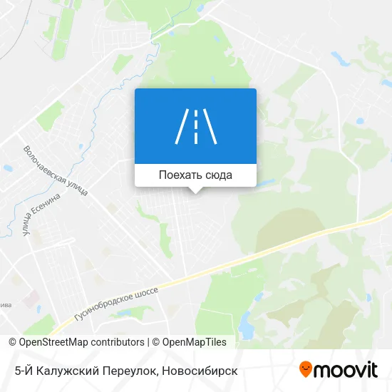 Карта 5-Й Калужский Переулок
