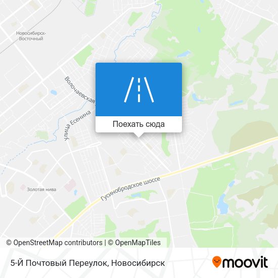 Карта 5-Й Почтовый Переулок