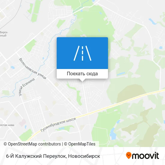 Карта 6-Й Калужский Переулок
