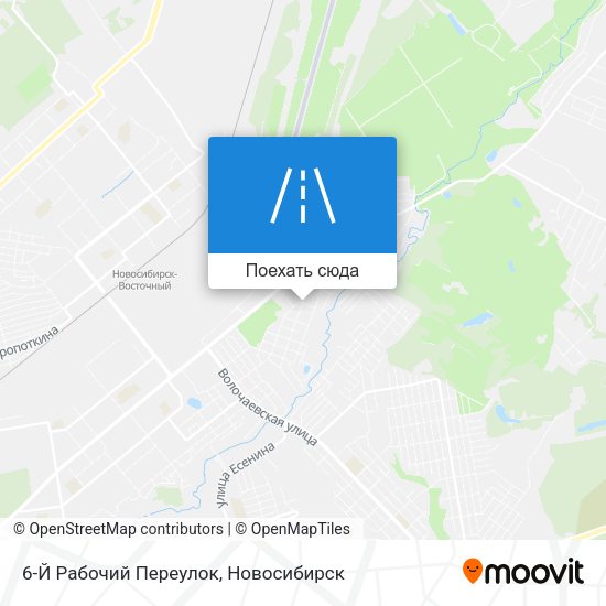 Карта 6-Й Рабочий Переулок