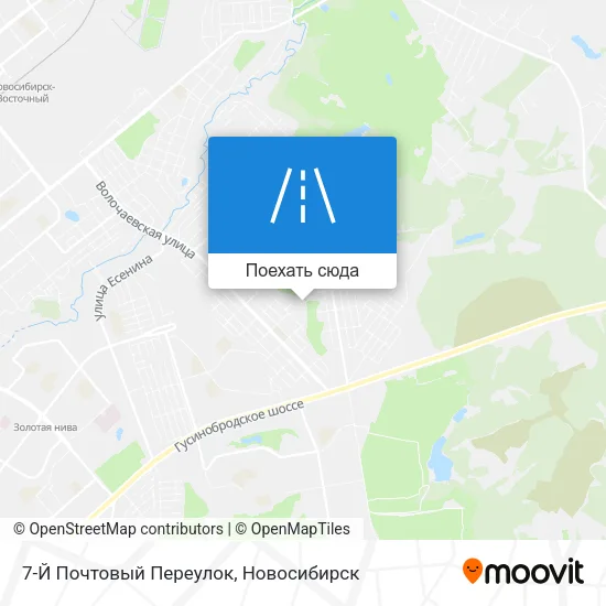Карта 7-Й Почтовый Переулок