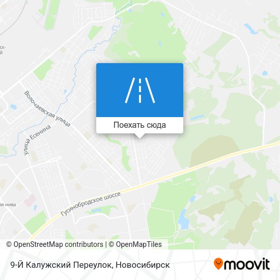Карта 9-Й Калужский Переулок