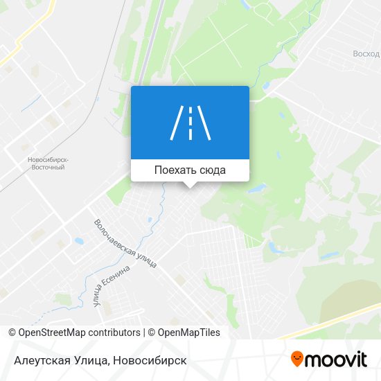 Карта Алеутская Улица