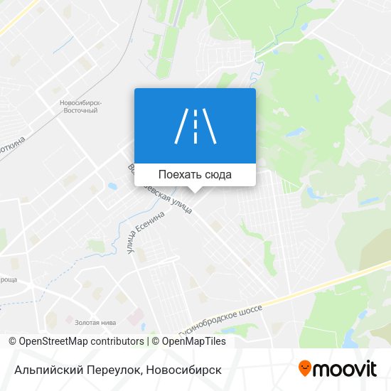 Карта Альпийский Переулок