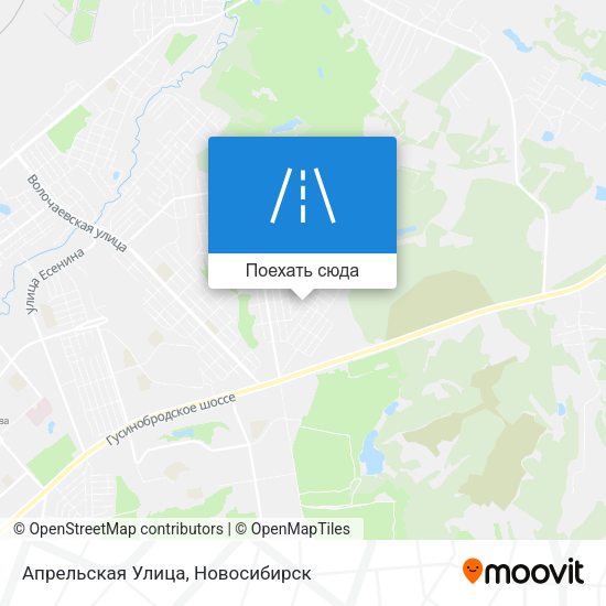 Карта Апрельская Улица