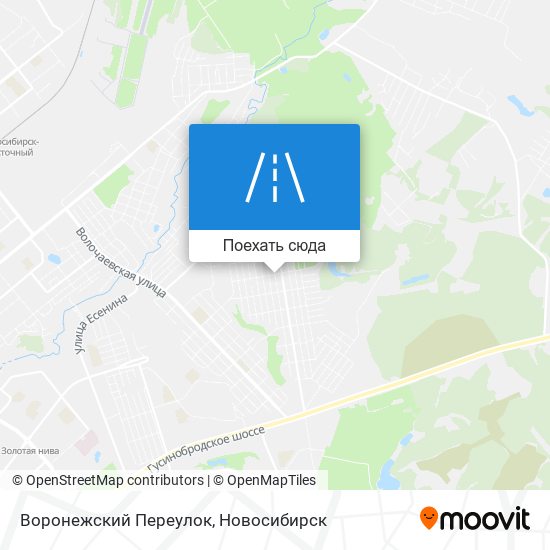 Карта Воронежский Переулок