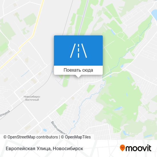 Карта Европейская Улица