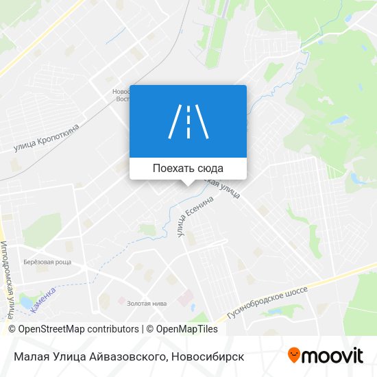 Карта Малая Улица Айвазовского